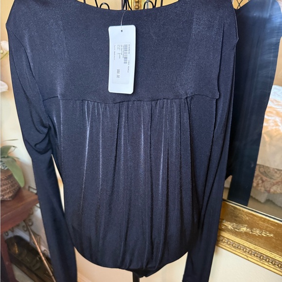 Anthropologie Black Textured Top - Picture 2 of 5
